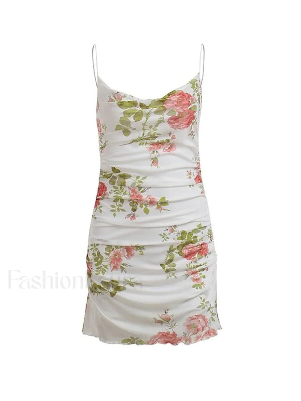 Backless Floral Mesh Mini Dress Mini Dresses