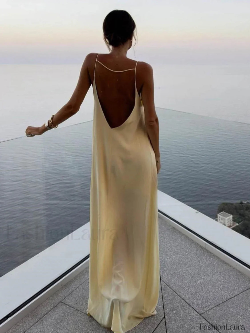 Backless Vacation Graceful Long Dress Dresses