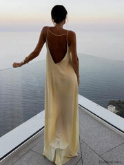 Backless Vacation Graceful Long Dress Dresses