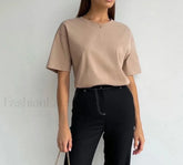 Basic Cotton Loose T Shirt