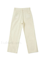 Basic Wash Straight Leg Boyfriend Jeans Boyfriend Jeans