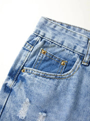 Basic Wash Straight Leg Boyfriend Jeans Boyfriend Jeans