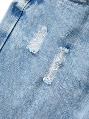 Basic Wash Straight Leg Boyfriend Jeans Boyfriend Jeans