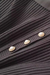 Elegant Collared Maxi Sweater Dress