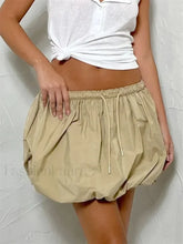 Bubble Drawstring Summer Skirt