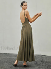 Bustier Corset Open Trendy Back Long Tank Dress ArmyGreen / XS Knit Dresses