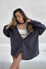 Casual Oversized Short Sleeve Blouse