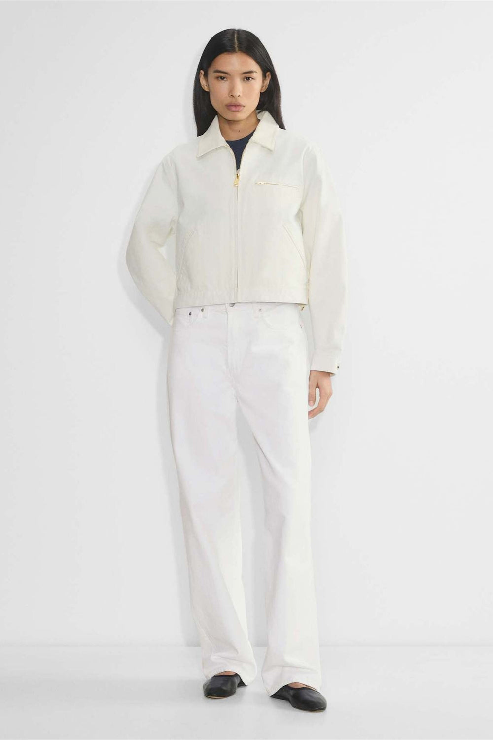 Cropped Utility Workwear Jacket