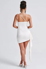 One-Shoulder Bodycon Cocktail Dress
