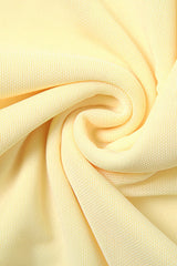 Solid Color High Waist Bodycon Dress