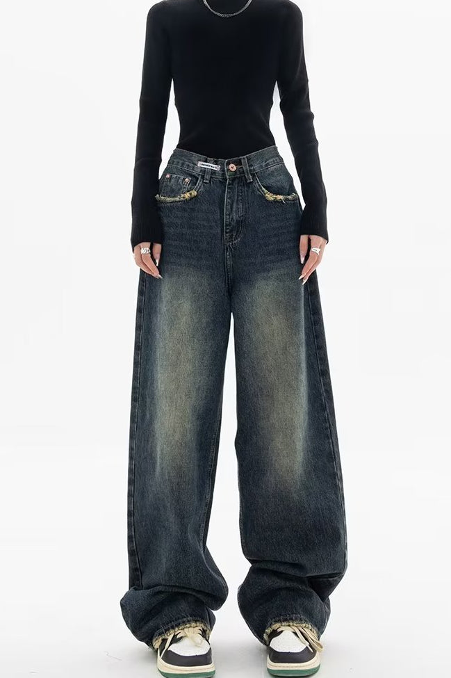 High Rise Loose Fit Vintage Jeans