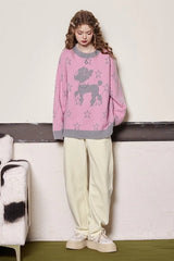 Relaxed Fit Cozy Crewneck Sweater