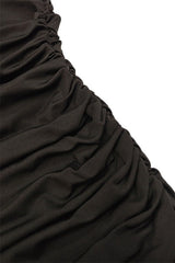 Solid Off Shoulder Bodycon Formal Dress