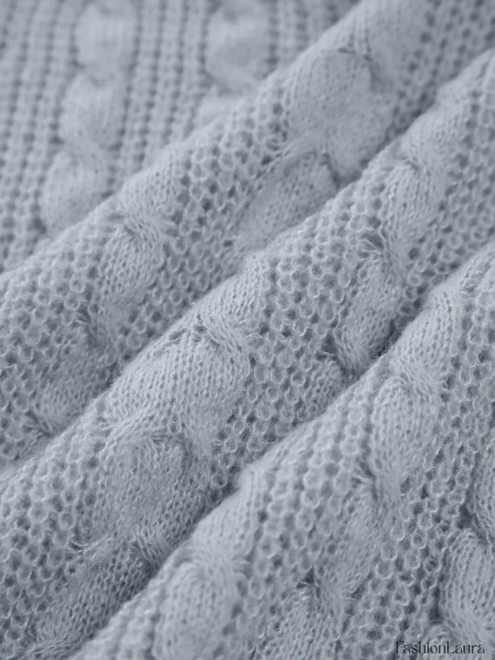 Cable Knit Graceful Oversized Sweater Sweaters L