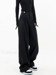 Casual Wide Graceful Leg Pants Pants