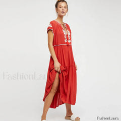 Colorful Tassel Short Boho Dress