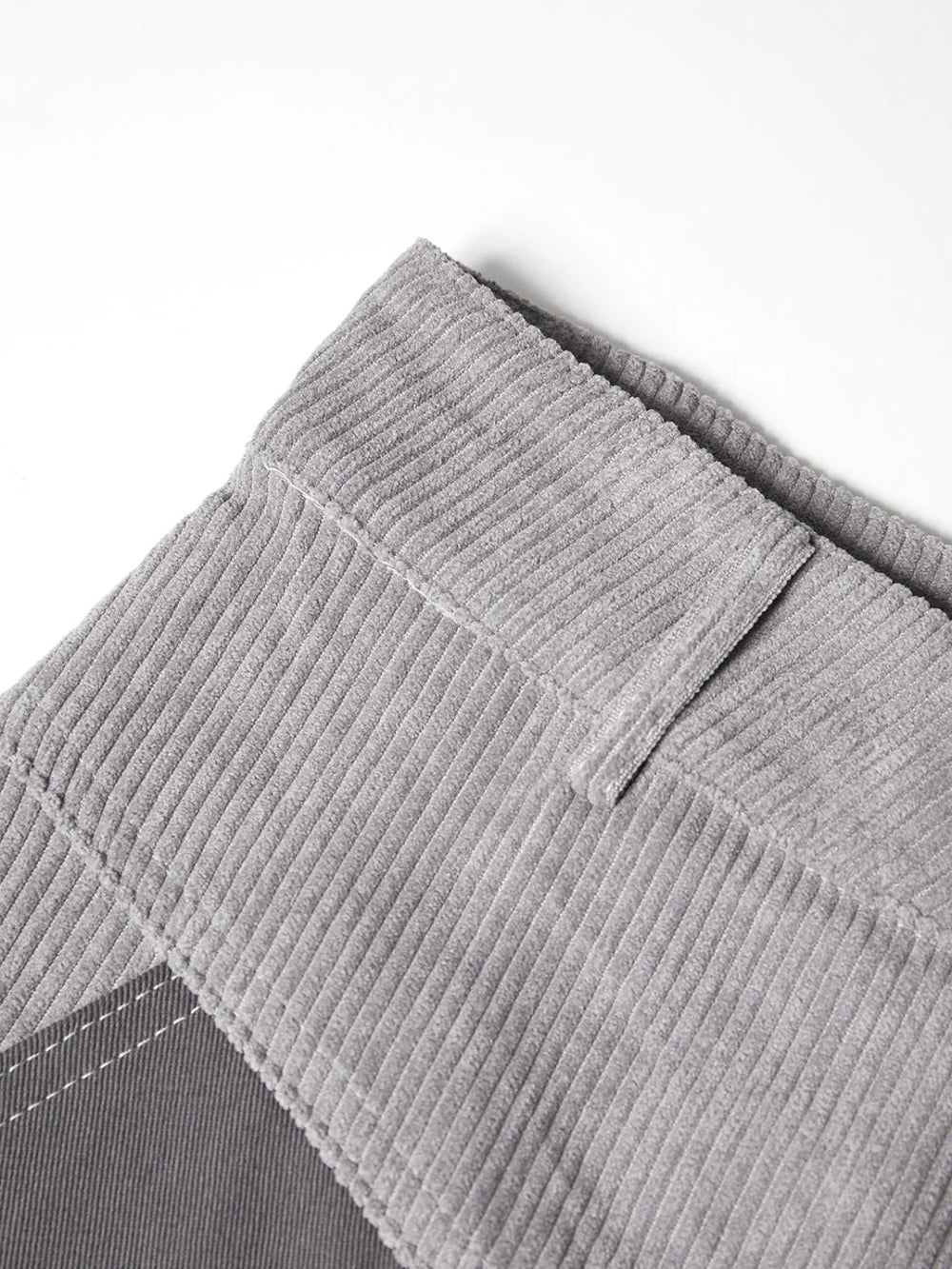 Corduroy Patchwork High Waist Straight Pants Straight Leg Pants