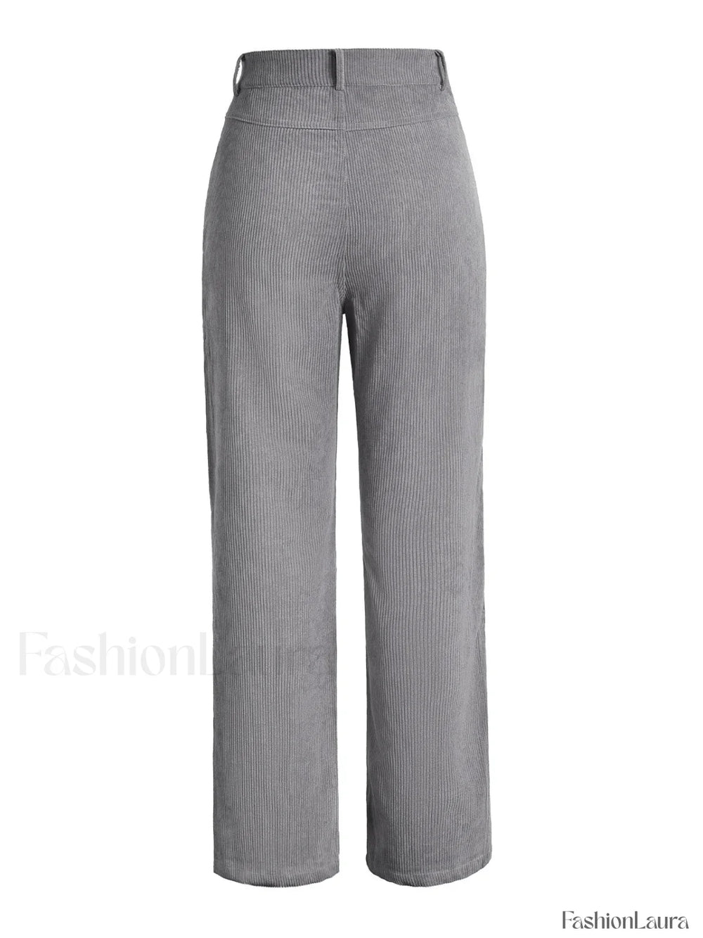 Corduroy Patchwork High Waist Straight Pants Straight Leg Pants