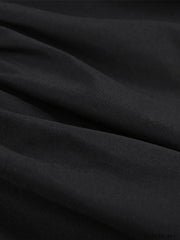 Corset Detail Black Long Sleeve Mini Dress Mini Dresses