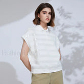 Cotton Summer High Quality T Shirt White / S