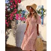 Crochet Knitted Set Boho Dress
