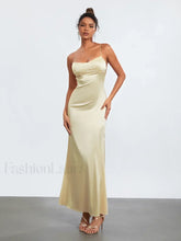 Cross Tie Slip Spaghetti Maxi Dress