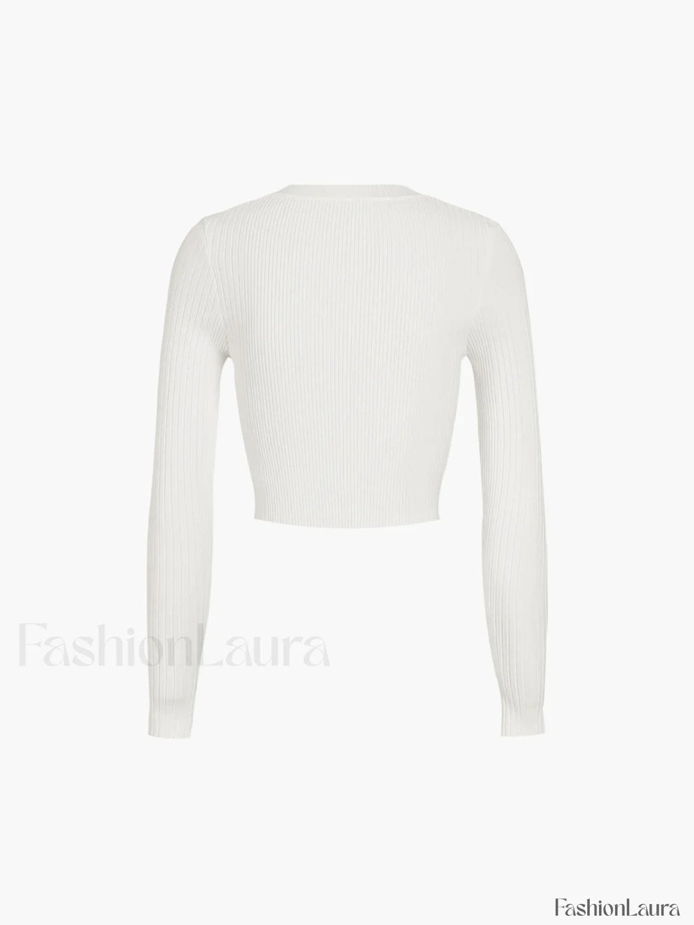 Cutout Split Beads Trendy Detail Ribbed Knit Top Sweaters L
