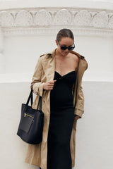 Twisted Front Knit Sweater Dress