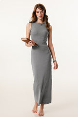 Slim Fitted Knit Tank Sweater Dress