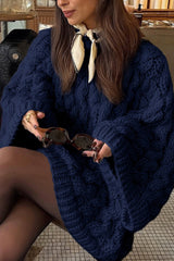 Vacation Style Cable Knit Sweater