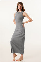 Slim Fitted Knit Tank Sweater Dress