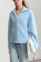 Slouchy High Neck Loose Solid Sweater