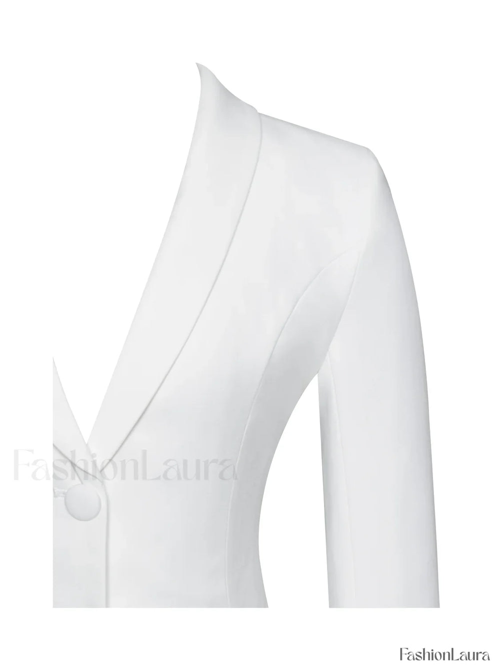 Delia White Blazer Charming Dress with Pleated Detail Dresses