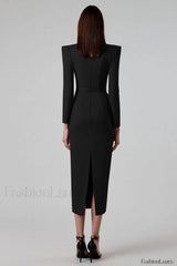 Delilah Bandage Stylish Midi Dress Party Dresses L