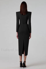 Delilah Bandage Stylish Midi Dress Party Dresses L