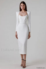 Delilah Bandage Stylish Midi Dress XS / White Party Dresses L