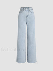 Denim Straight Graceful Leg Jeans Jeans