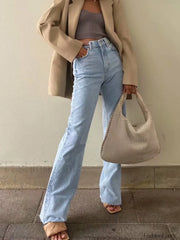 Denim Straight Graceful Leg Jeans Jeans