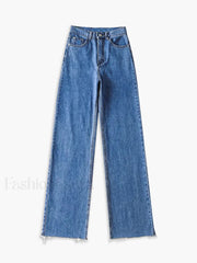 Denim Straight Graceful Leg Jeans Navy / XS Jeans