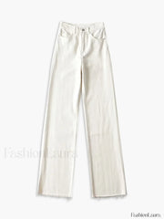Denim Straight Graceful Leg Jeans White / XS Jeans