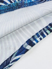 Dizzy Print Halter Bodycon Midi Dress Midi Dresses