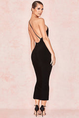 One Shoulder Backless Party Dress