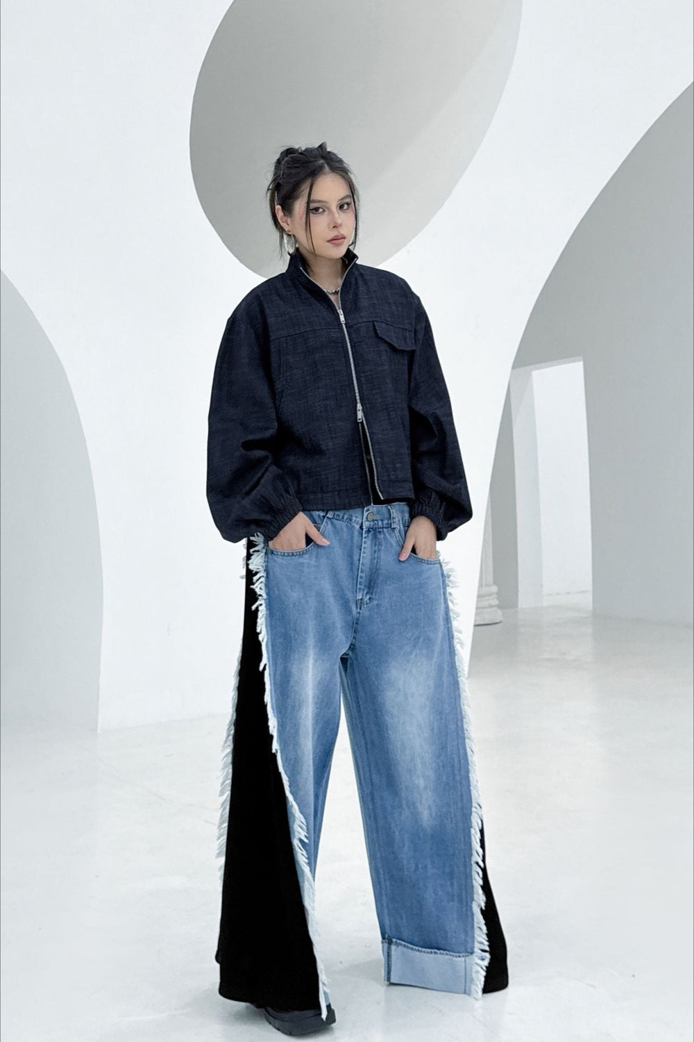 Denim Workwear Lapel Jacket