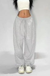 Relaxed Fit Solid Tone Lounge Knit Pants