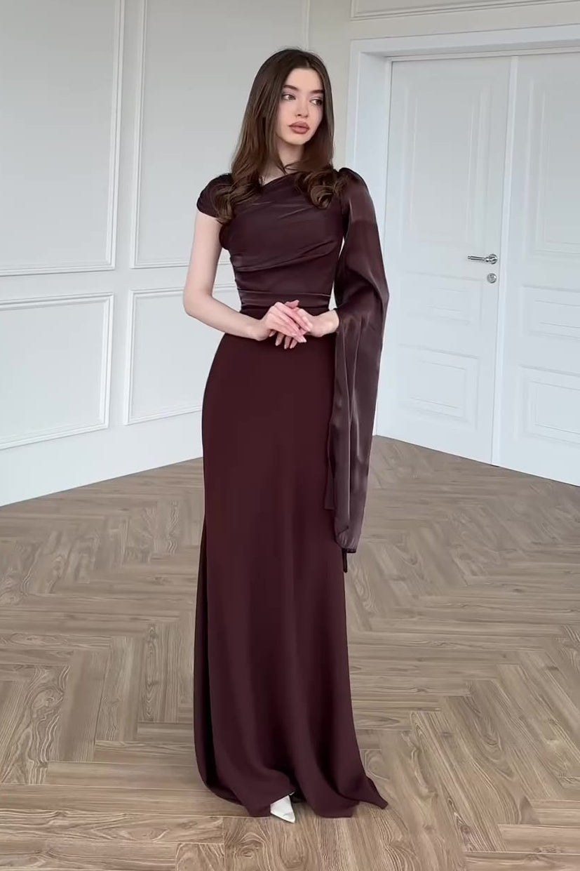 Chiffon One Shoulder Formal Dress