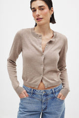 Essential Knit Cardigan S / Khaki