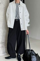 Utility Lapel Fleece Jacket