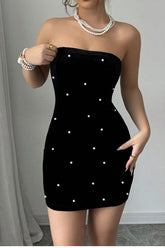Sequin Strapless Bodycon Mini Dress