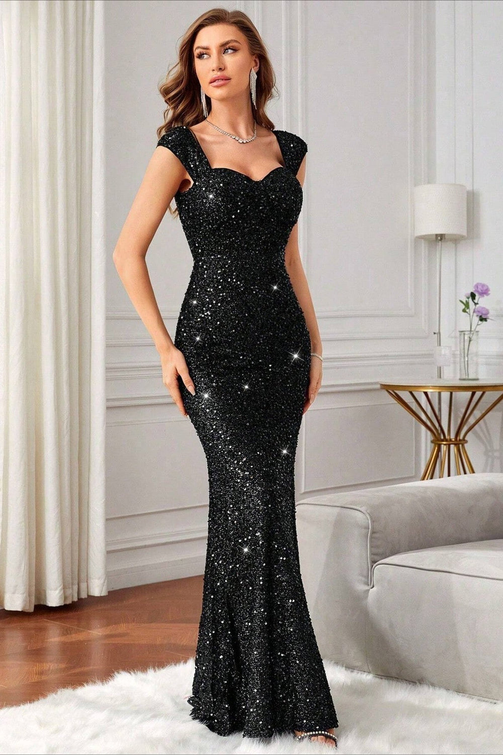 Empire Waist Slip Maxi Formal Dress