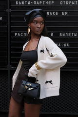 Bow Detail V-Neck Cardigan